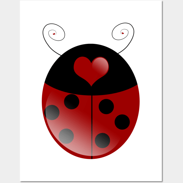 cute ladybug Wall Art by Grafikstudio